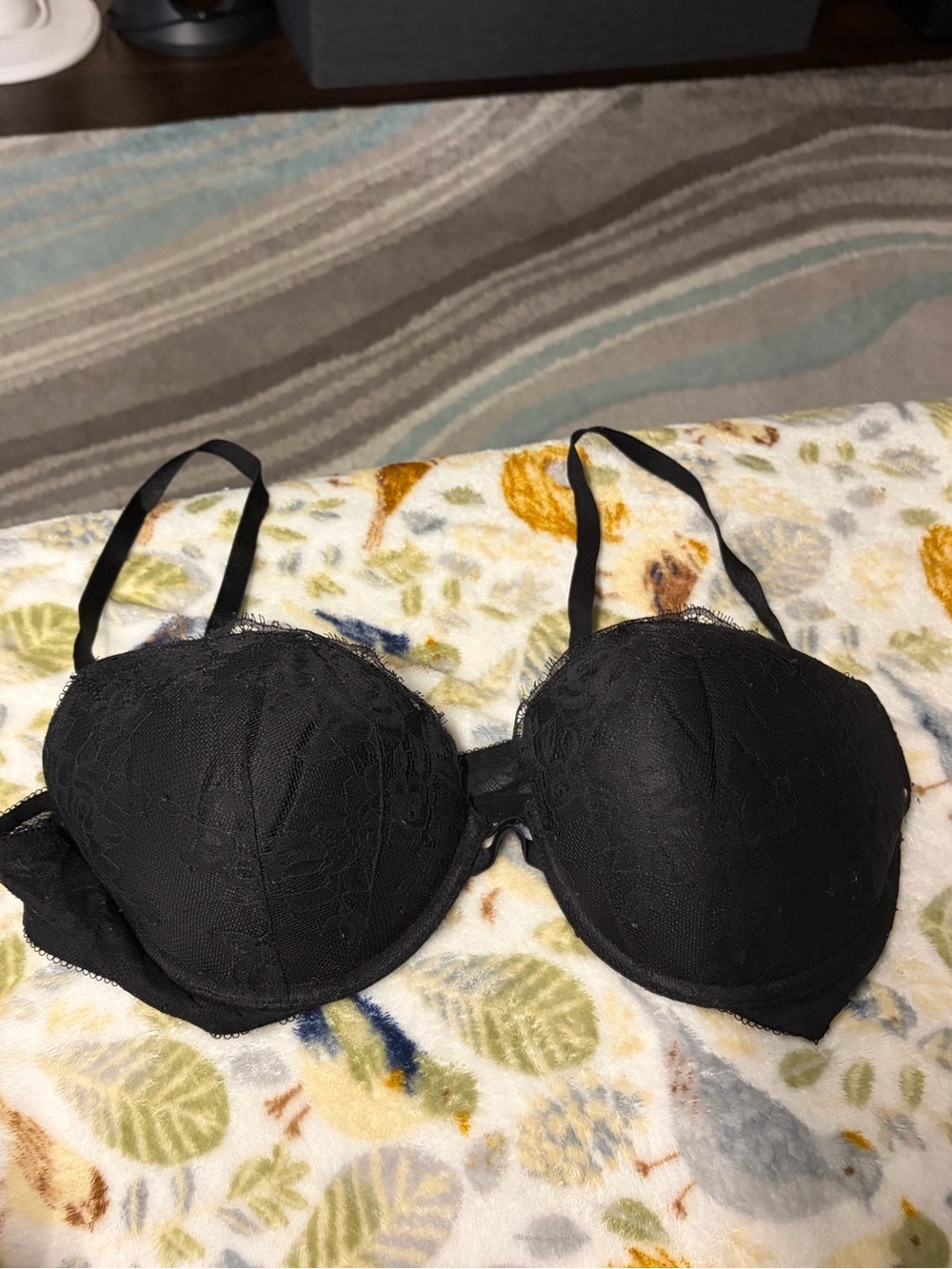 Victoria's Secret Black Lace Underwire Bra